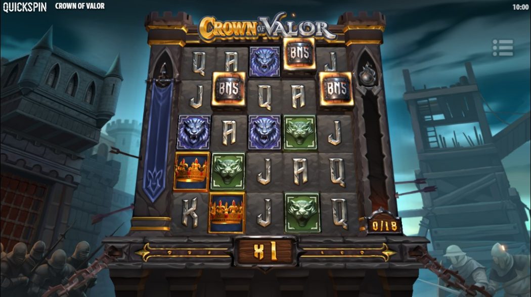 Игровые символы на автомате Crown of Valor
