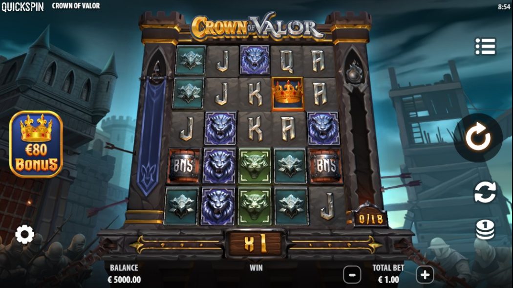 Техническая часть игрового автомата Crown of Valor